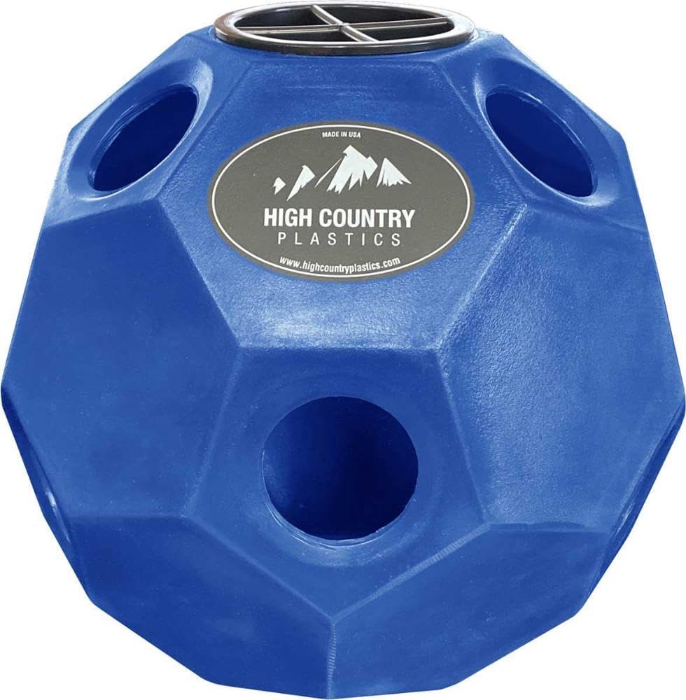 High Country Plastics Hay Play Ball Blue