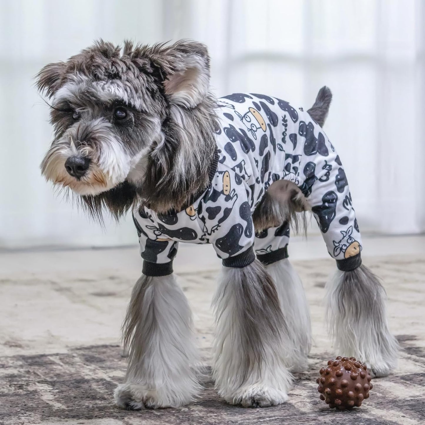 CuteBone Dog Halloween Pajamas Puppy Onesies Small Dogs Soft Pjs Coat Cat Apparel Comfy Pet Christmas Clothes Outfit Doggie Bodysuit P281L