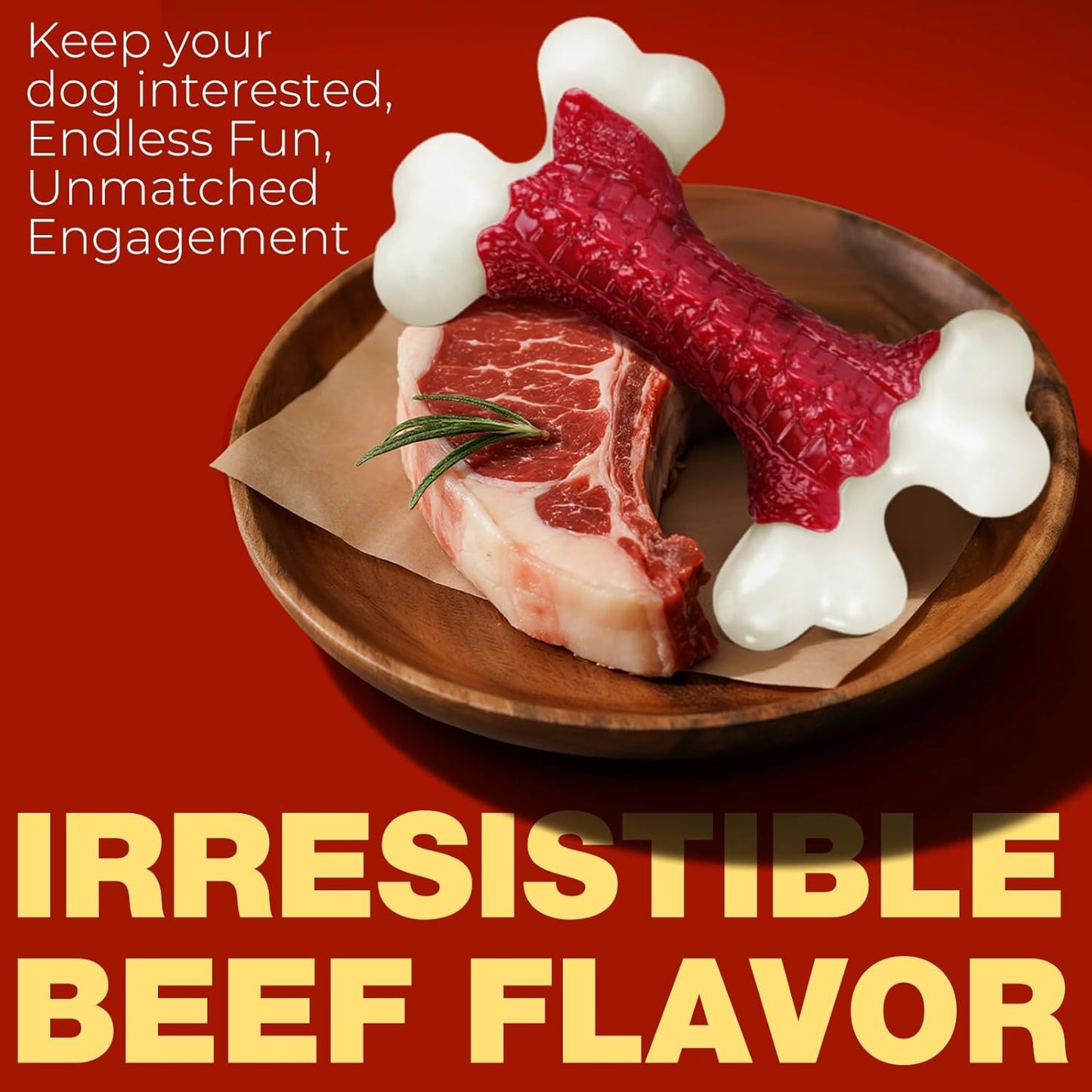 Tough Dog Toys, Toys for Aggressive Chewers Large Breed, Chew Dogs, Bone Toy Nylon Dogs Almost Indestructible