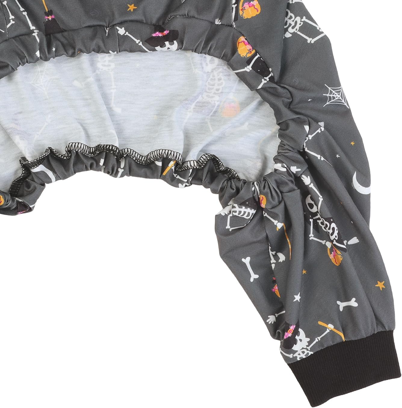 HDE Dog Pajamas One Piece Jumpsuit Lightweight Dog PJs Shirt for M-3XL Dogs Skeleton Bones - 3XL