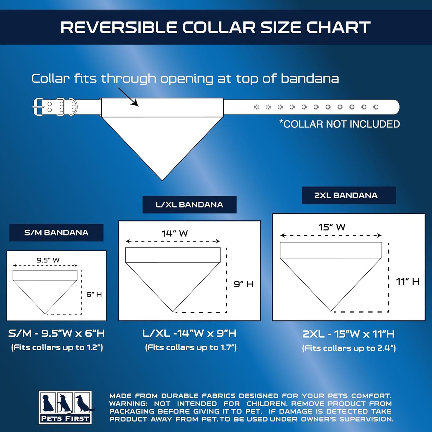 Pets First Collegiate Pet Accessories, Reversible Bandana, Texas Longhorns Size XX-Large