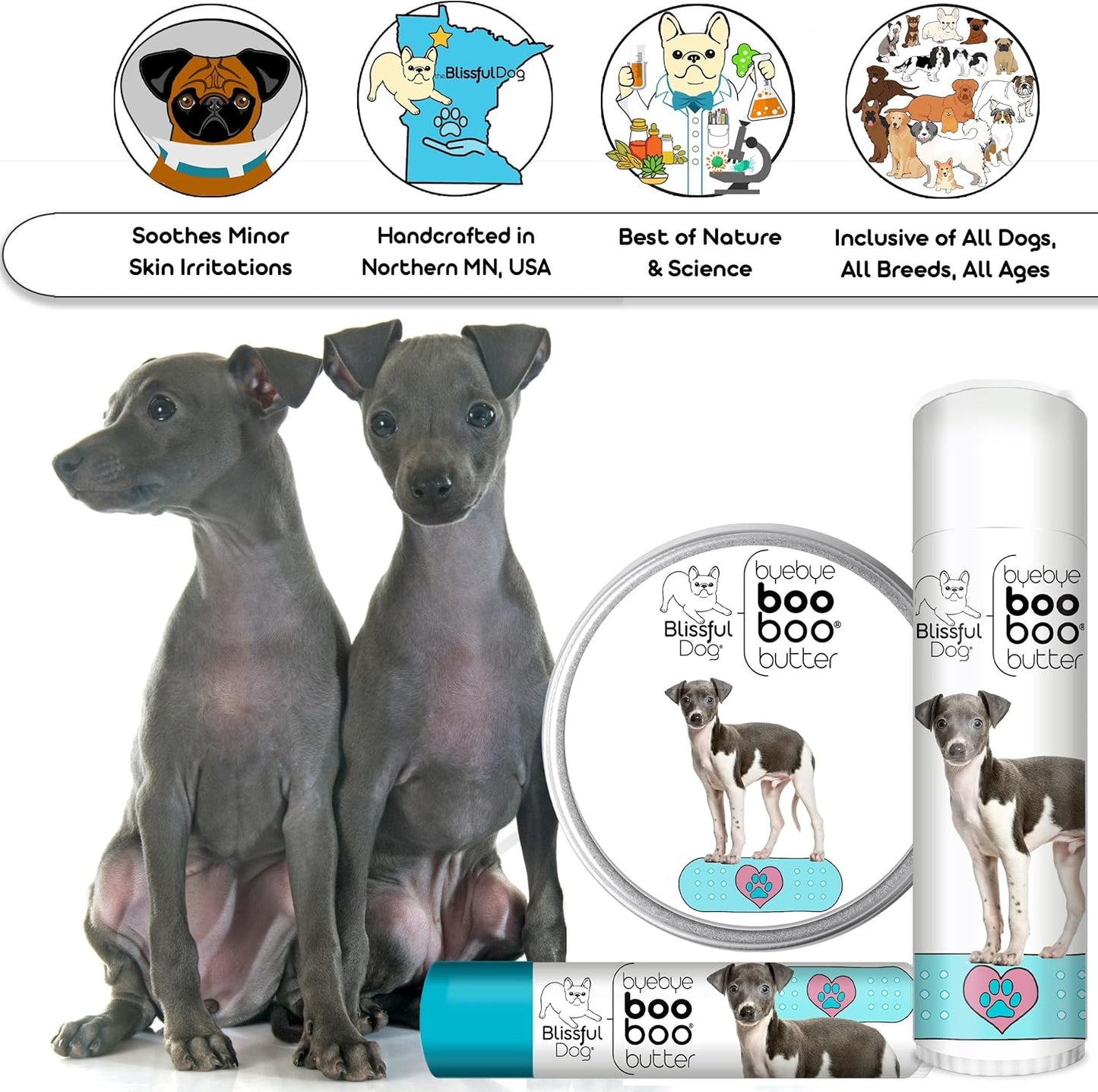 The Blissful Dog Italian Greyhound Boo Boo Butter, 8-Ounce