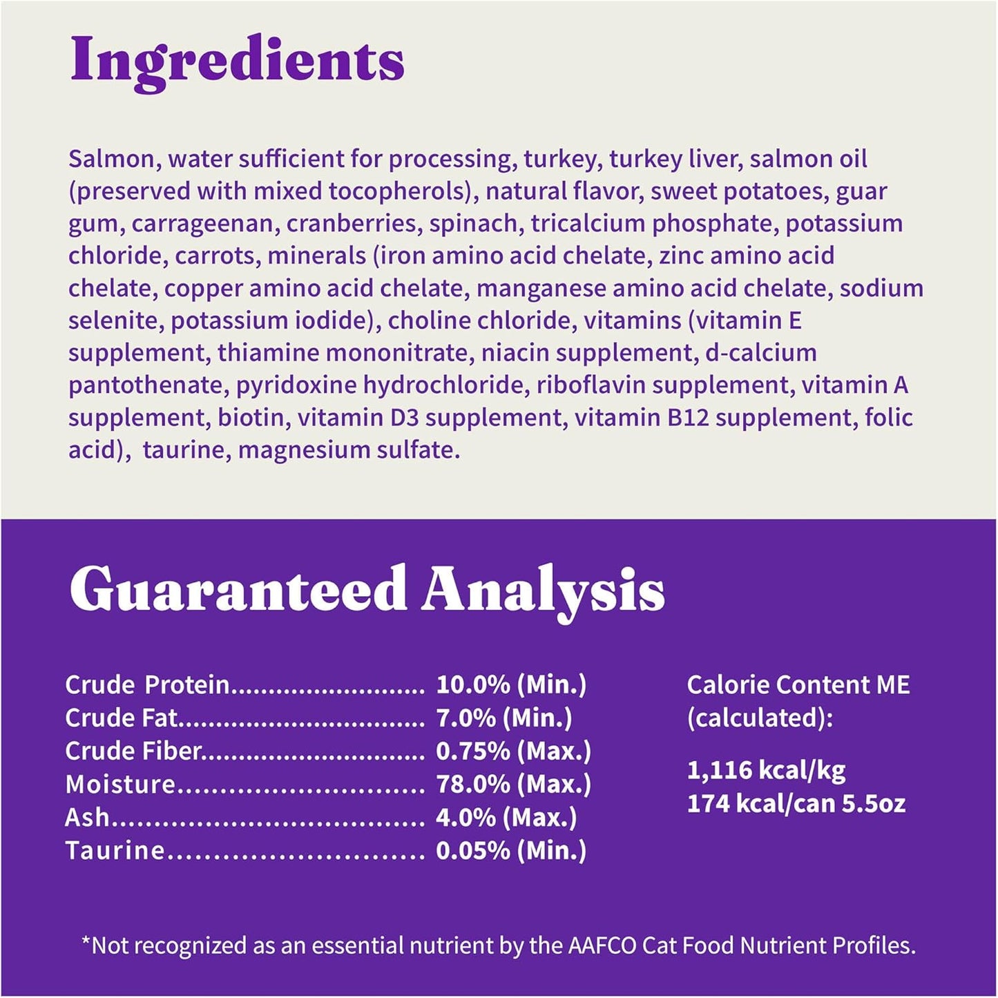 Halo Purely For Pets Halo Indoor Wet Cat Food, Grain Free, Salmon Pate, 5.5 Ounce (Pack of 12)