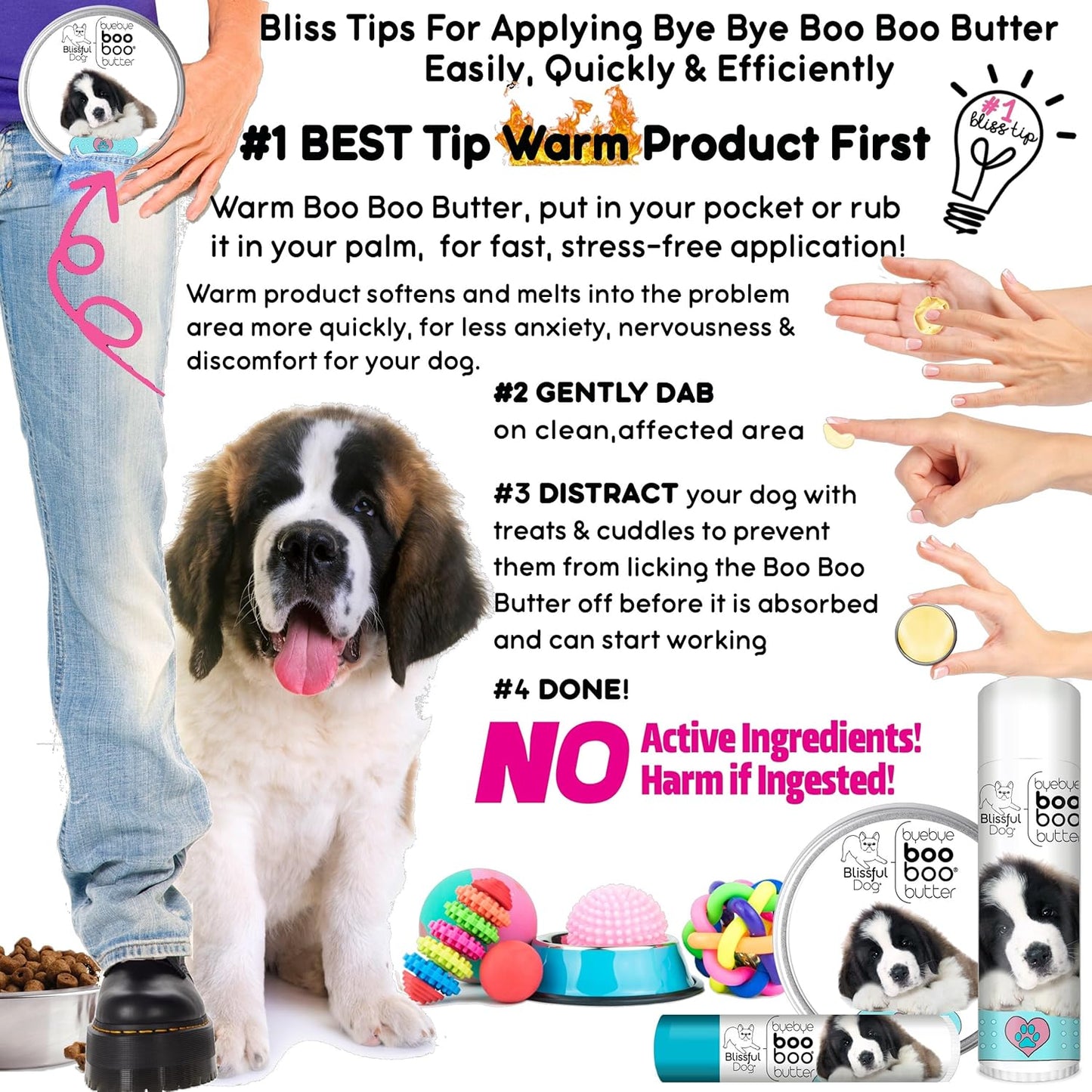 The Blissful Dog 4 oz TIN St. Bernard Booboo Butter