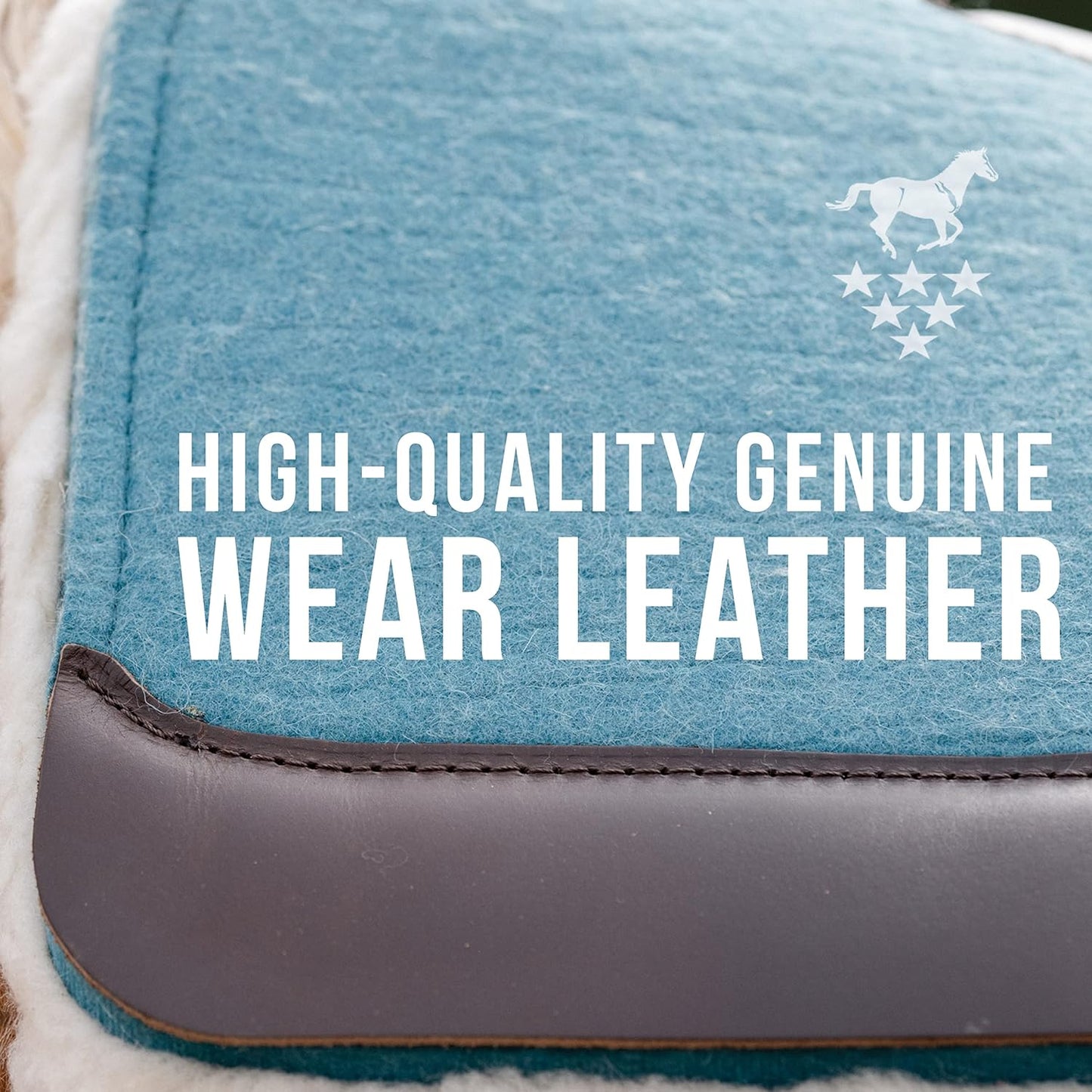 Professional's Choice 100% Steam-Pressed Wool Felt Saddle pad