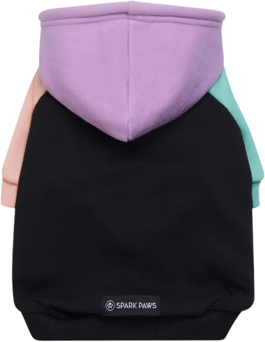 Spark Paws Dog Hoodie – Premium Dog Sweater for Small, Medium, and Large Dogs | Warm Outfits for French Bulldogs, Pitbull, Puppy, Winter Jacket Alternative - Cyber Punk - S