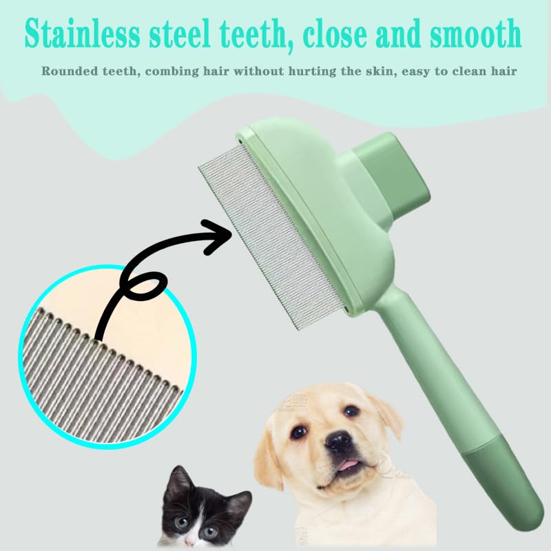 Zenbrush for Cat, Flea Comb for Cats, Viorane Pets Remover Gloves, Pets Hairs Removal, Cat Brush Dog Brush Pet Hair Clean Tool