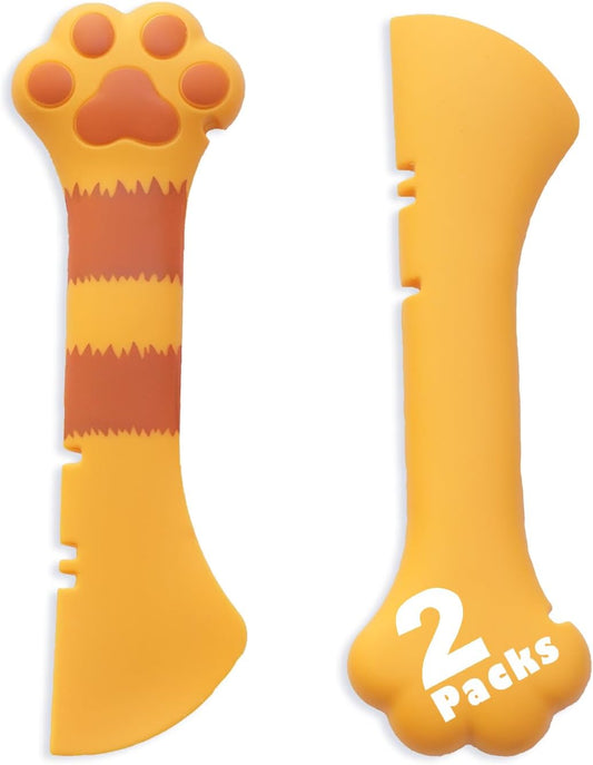 Meow&Woof Cat Wet Food Spoon, Mini Spatula for Pet Canned Food, BPA Free Can Spoons for Animal Feeding, Small Jars Spatulas, Easy Clean Scraper for Dog Food Cans （2 Spoons）