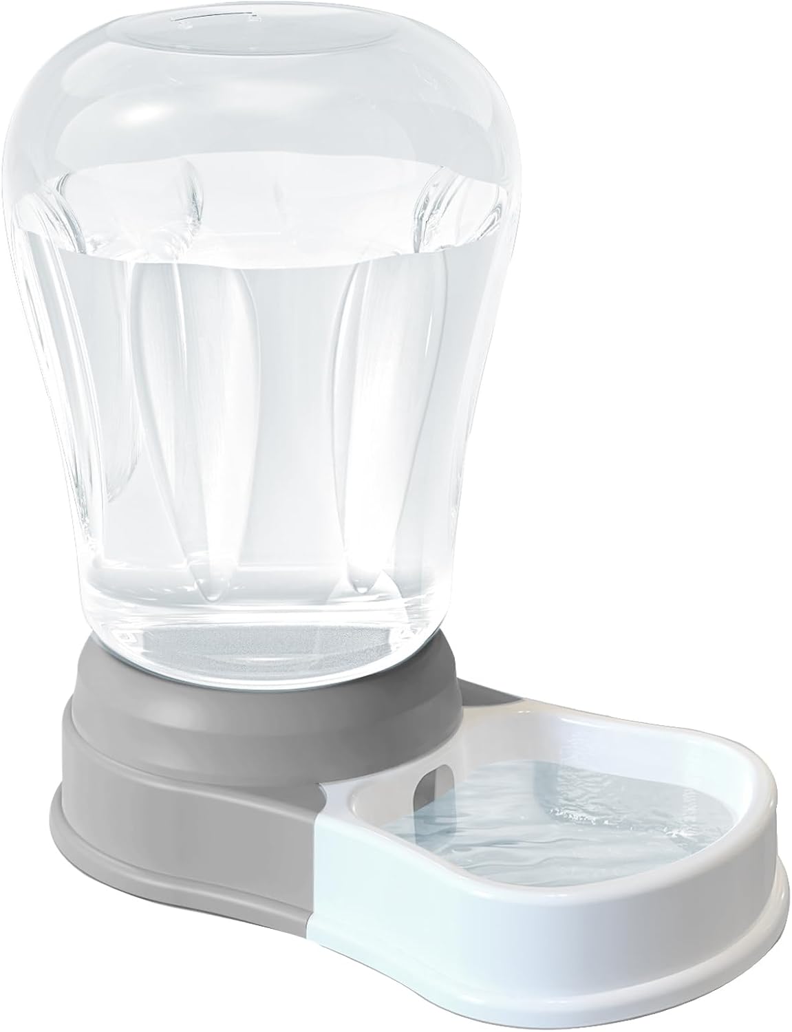 1.58 Gallon Automatic Dog Water Bowl Dispenser, Large Capacity Water Feeder for Cats and Dogs, BPA-Free, 1.58 Gallon Grey
