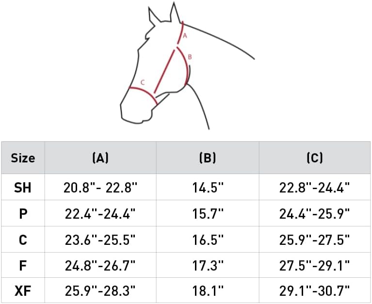 HORZE Graz Fleece Padded Halter - Black - Warmblood