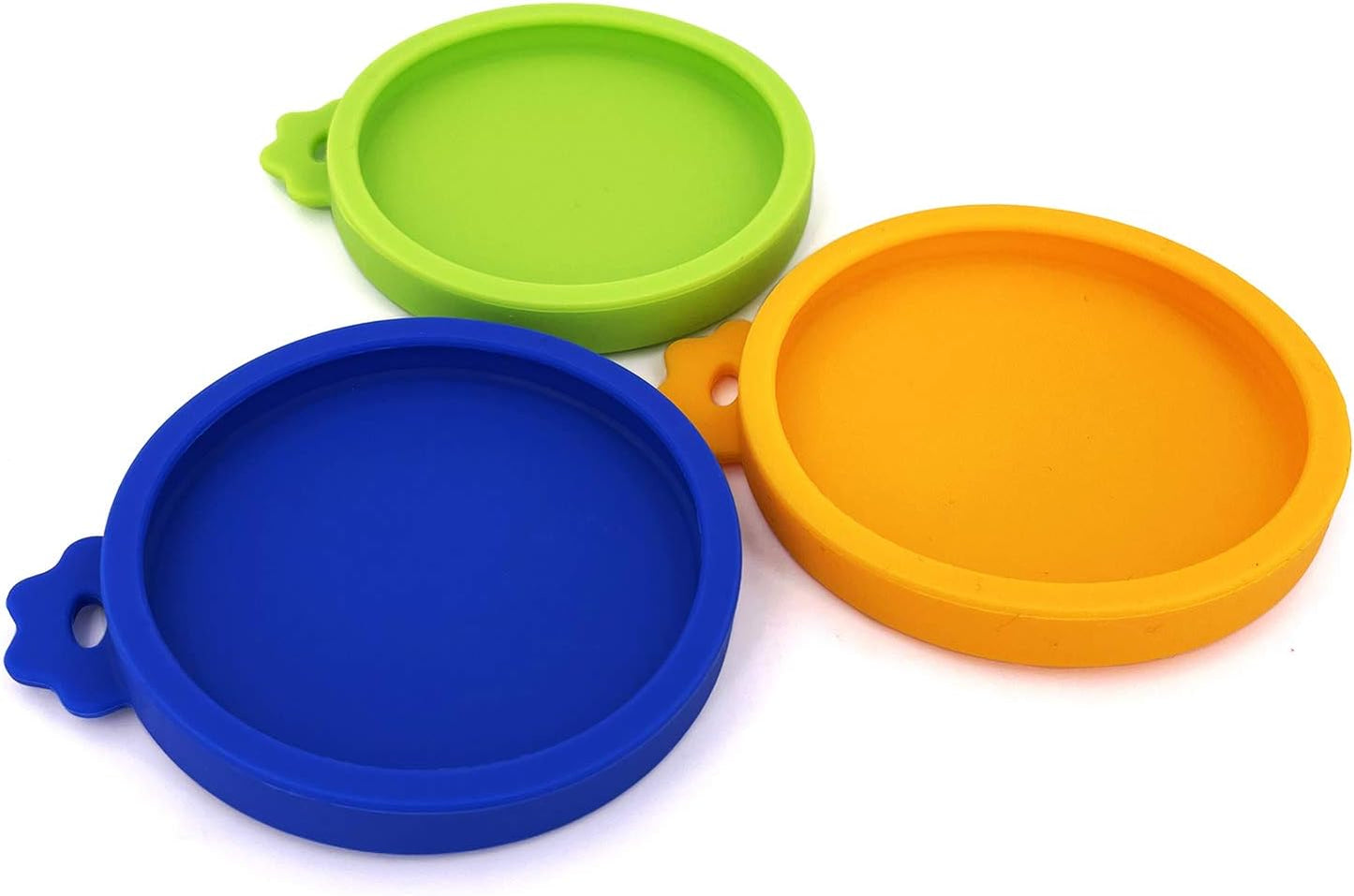 Comtim 3 Pack Cat Food Can Lids, Silicone Small Pet Food Can Lids Covers for 3 oz Cat Food Cans