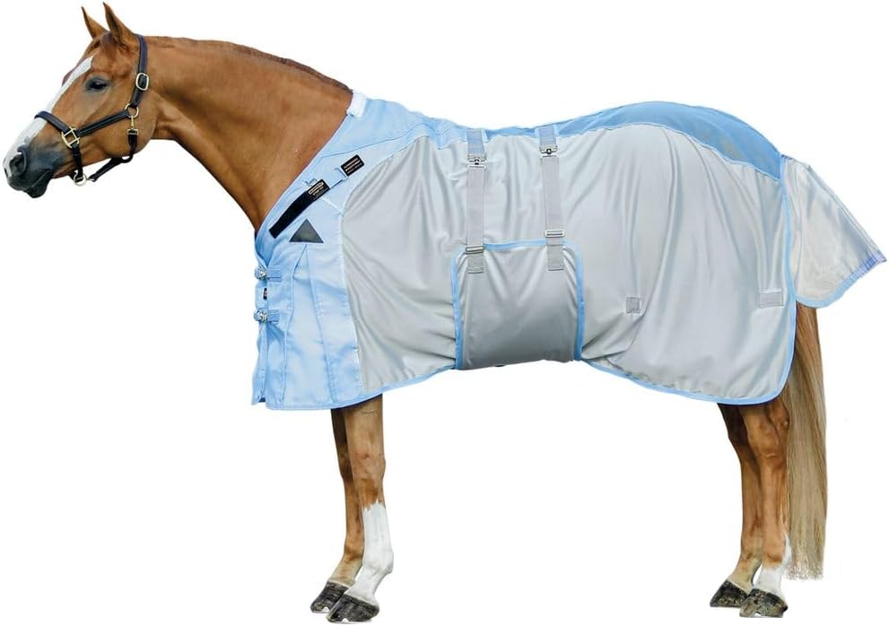 Schneiders Adjusta-Fit Mosquito Mesh Hybrid II Horse Fly Sheets | Ultimate Insect & UV Protection for Equine Comfort