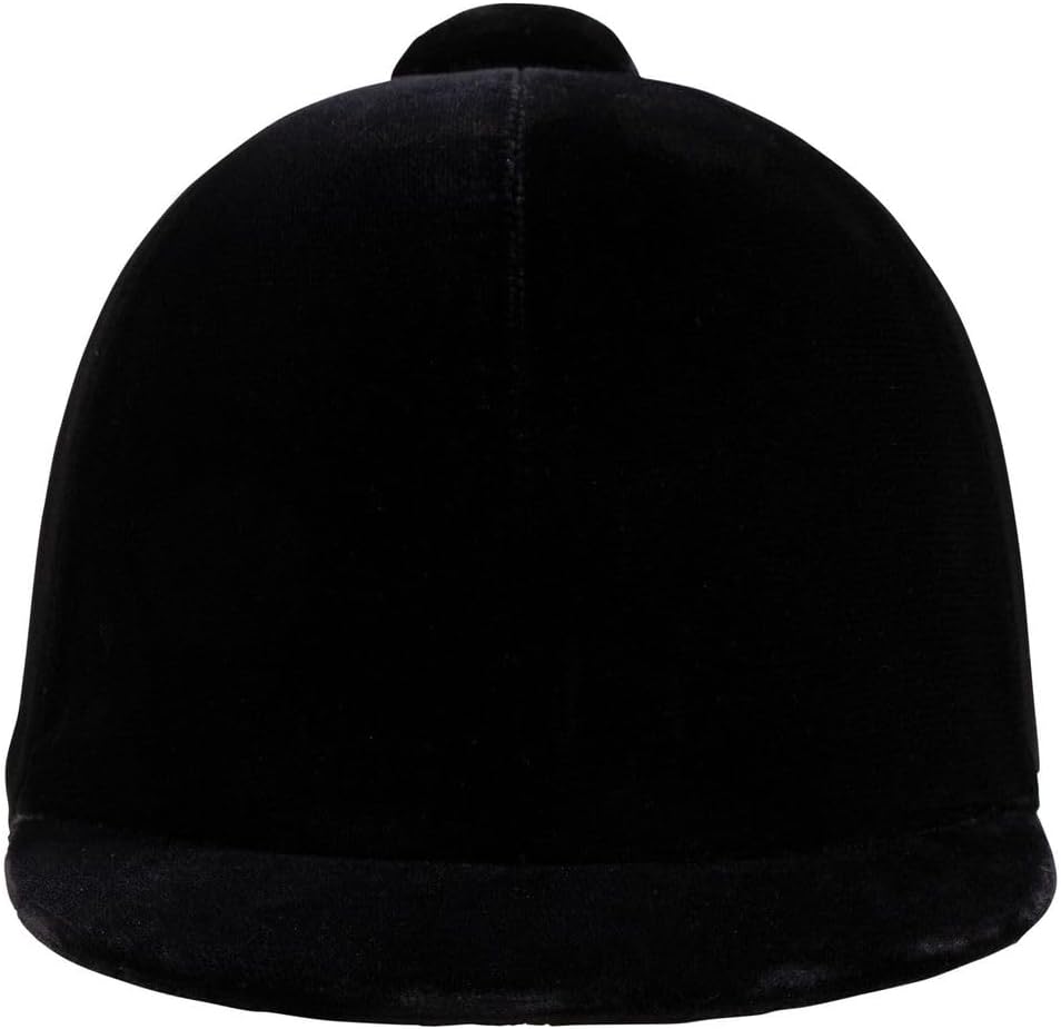 Dura-Tech Velvet Horse Riding Hunt Cap | Classic English Equestrian | Hunter Class Elegance | Use in Breed Show | Color Black