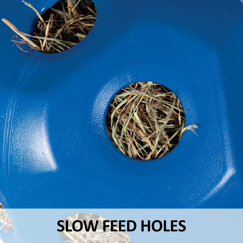 Schneiders Slow Feed Hay Ball Feeder for Horses | Color Red Horse Stable Companion | Slow Feed Consumption | Boredom Buster | Durable Polyethylene