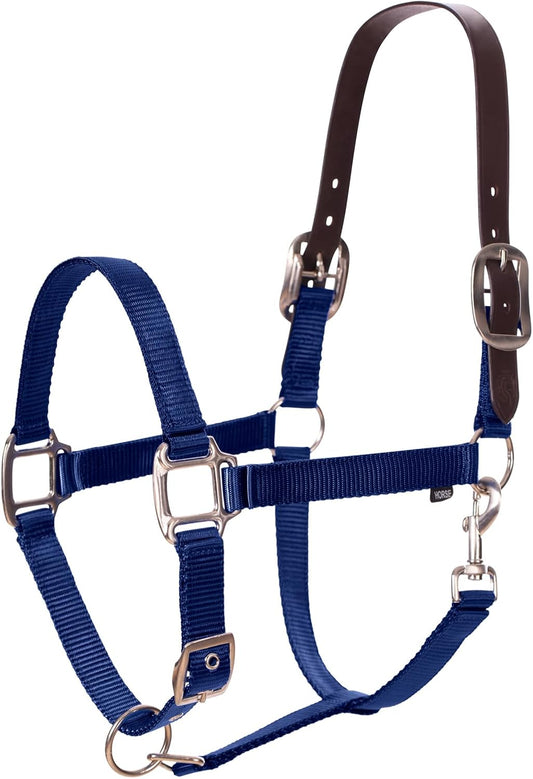 Equinavia Loki Adjustable Breakaway Horse Halter - Navy - Horse