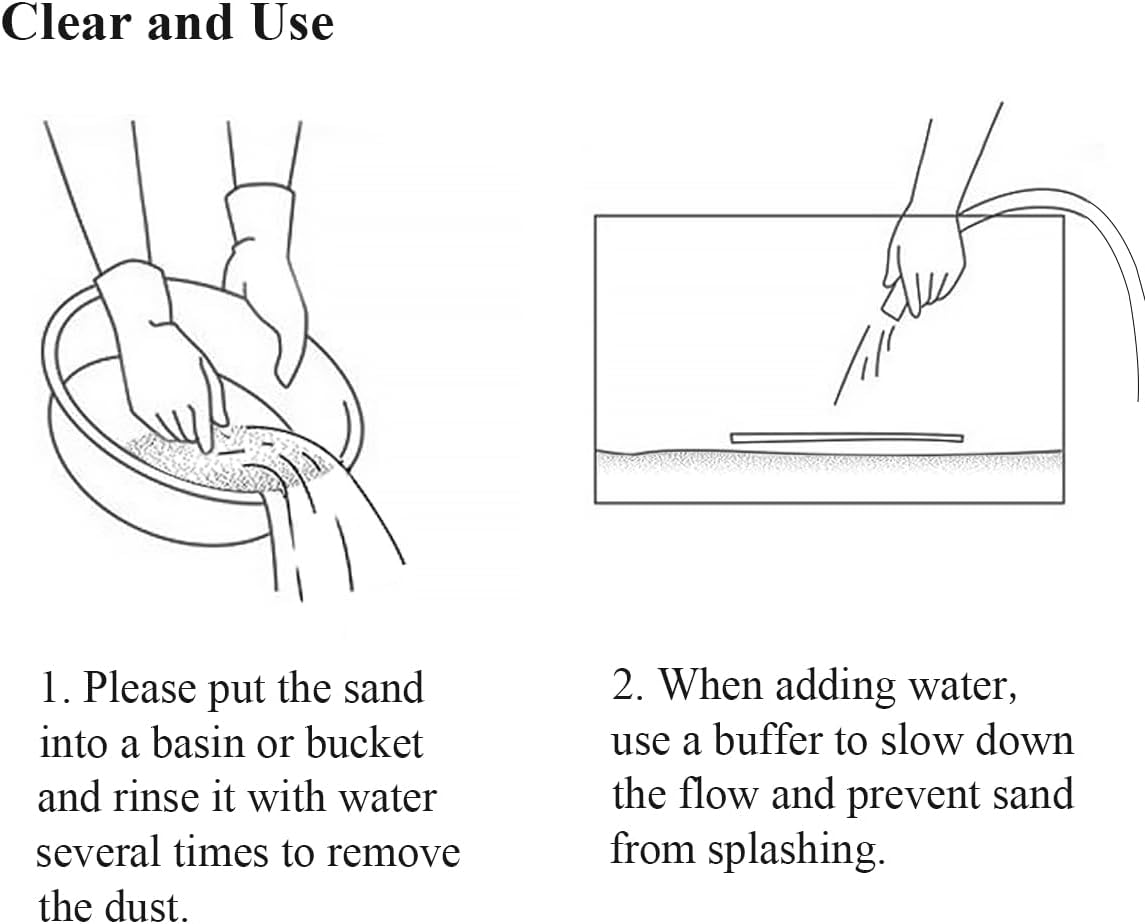20 lbs Aquarium Silica Sand. 0.4-0.8 mm Mini Gravel Substrate for Fish Tank, Plants Potted, Fire Pits, Candle, Vase Filler and Crafts