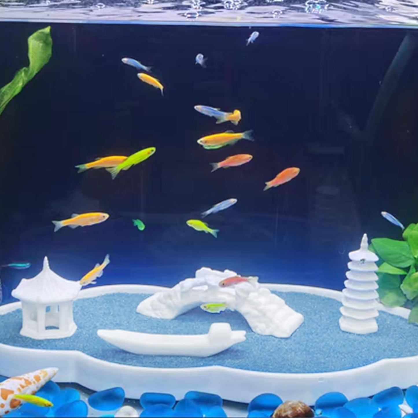 5 lbs Blue Sand, 0.4-0.8 mm Decorative Sand for Aquarium, Fish Tank, Succulents, Candle, Vase, Wedding Ceremony, Arts Crafts and Bowl Fillers