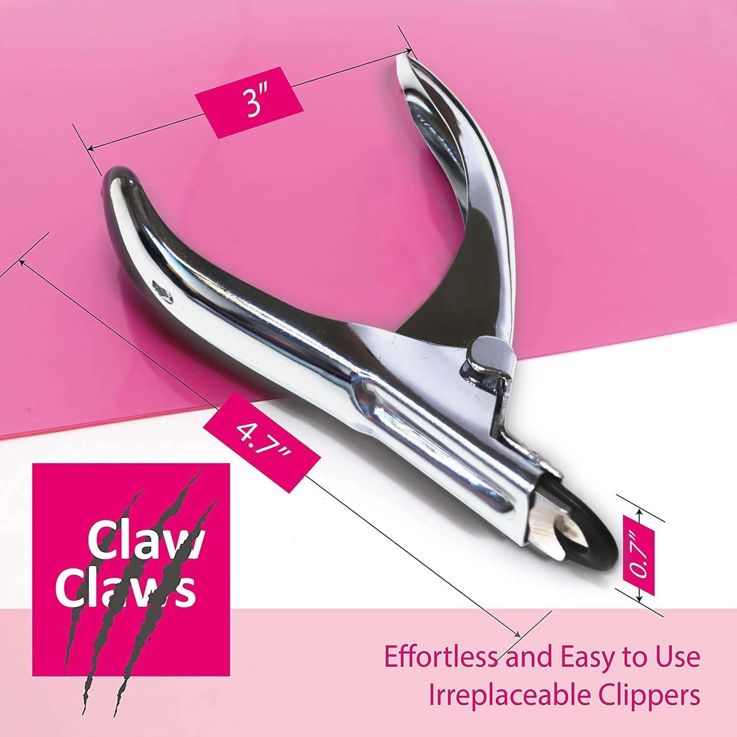 Guillotine Type Dog Nail Clippers for Small and Medium-Sized Dogs, Safety Guard to Avoid Over Cutting, Sharp Stainless Steel Blade (No Coated Handle)