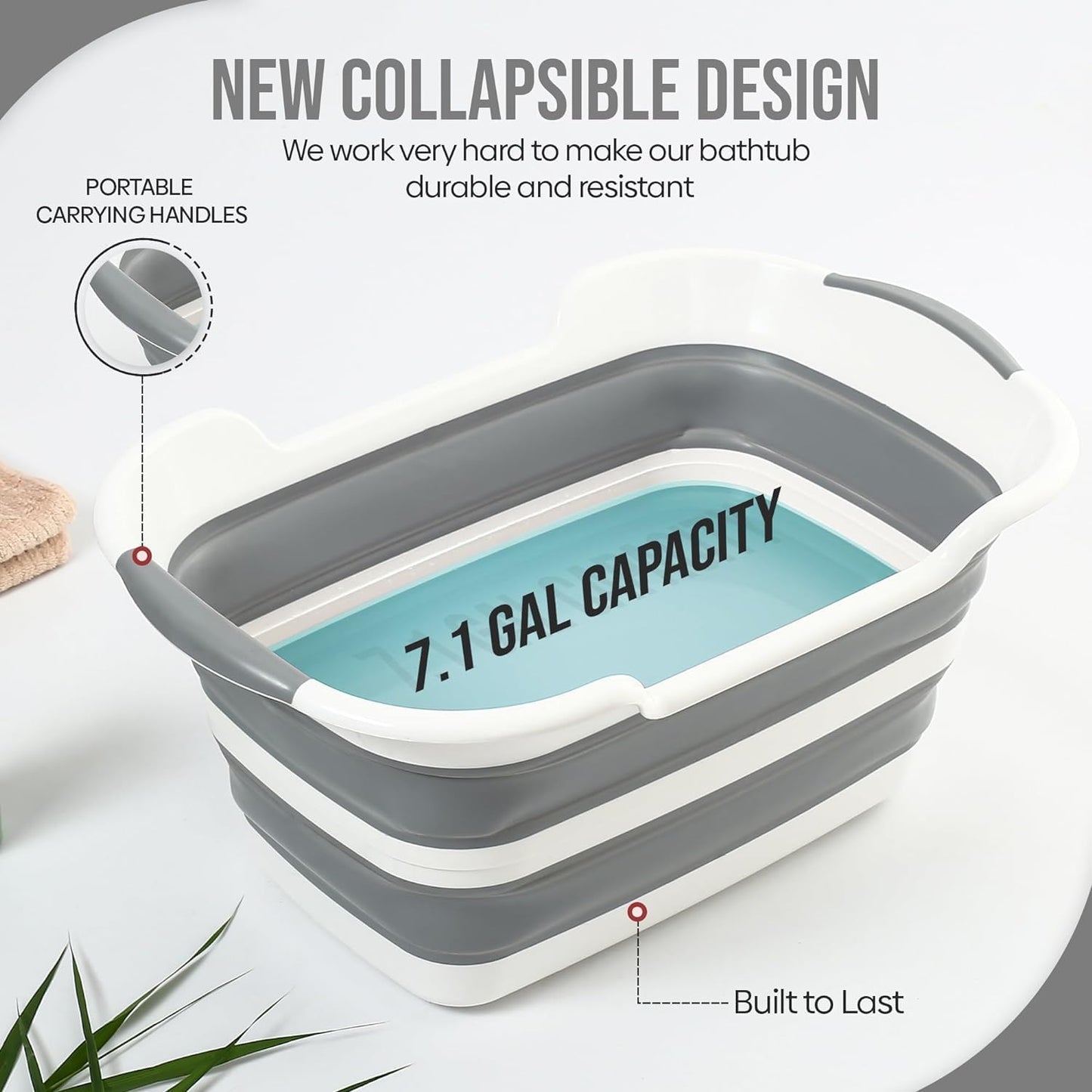 Smoochie Collapsible Dog Bathtub, Dog Tubs for Bathing, Portable Tub, Dog Wash Tub, Pet Tub and Dog Bath Tub for Dog/Cat/Pet and Puppy Bath Tub, Dog Tub for Pets and Cats (Green)