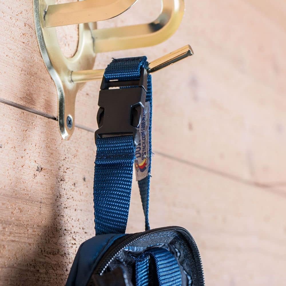 Dura-Tech Deluxe Fake Horse Tail Bag | Protects Fake Horse Tail | Full-Length Zipper | Tangle-Free Lycra Sleeve | Secure Tail Fastener | Handy ID Pocket | Color Navy