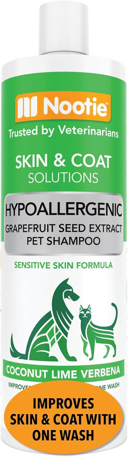 Nootie - Pet Shampoo for Sensitive Skin - Revitalizes Dry Skin & Coat - Natural Ingredients - Gentle Dog Shampoo - Cleans & Conditions