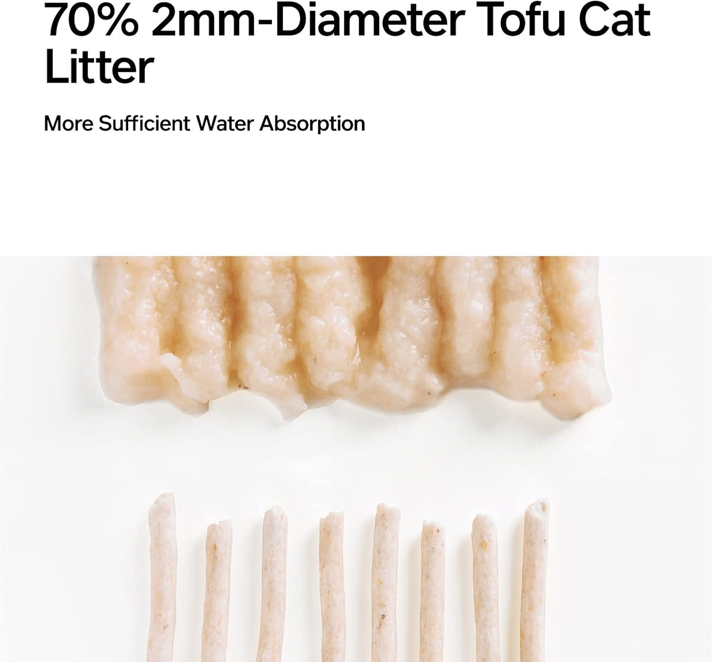 pidan Tofu Cat Litter Clumping,Flushable,Ultra Absorbent and Fast Drying, 100% Natural Ingredients Litter,Solubility in Water,Really Dust-Free,Less Scattering (5.3lb×4bags)