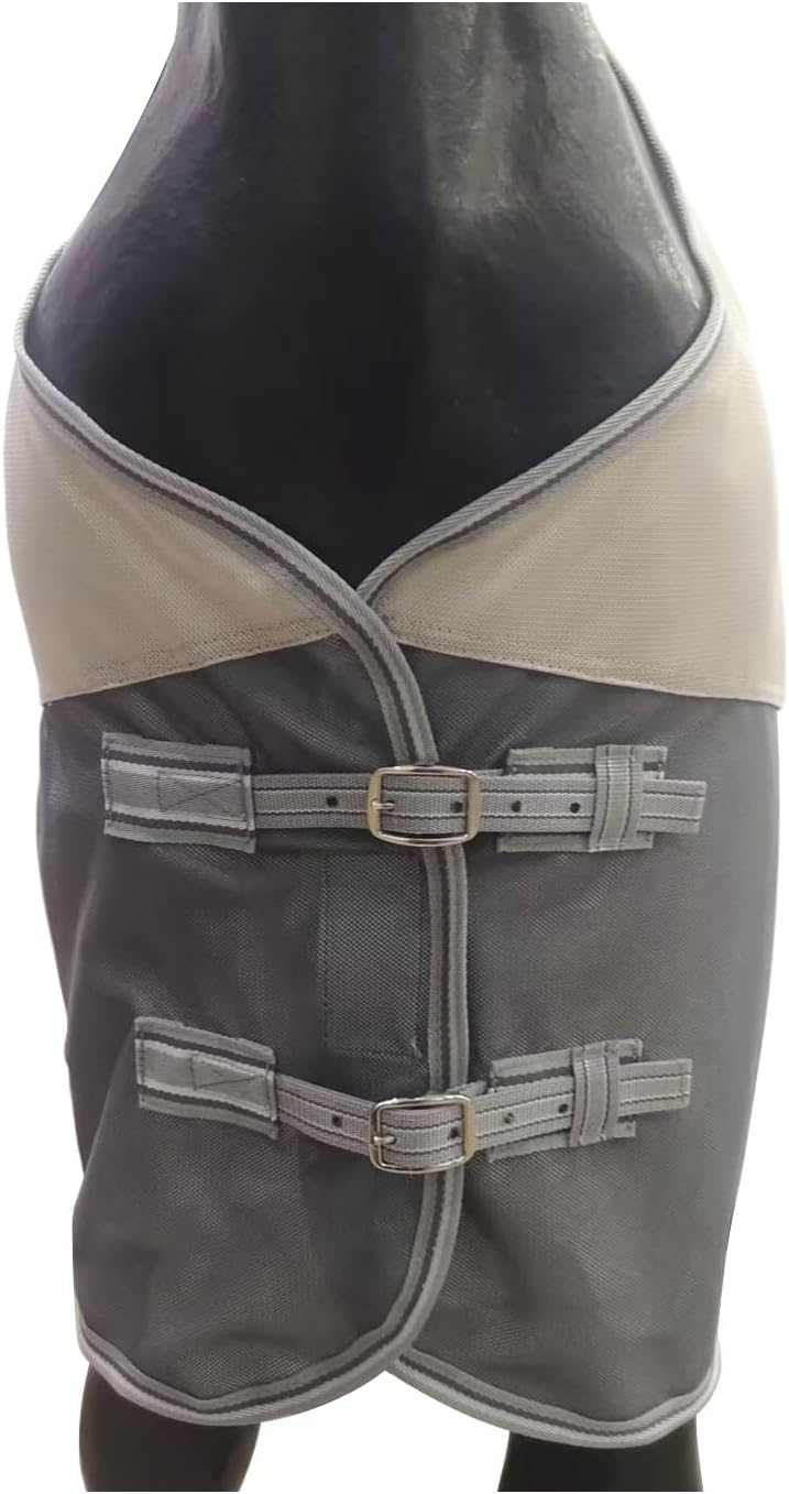 BARN & STABLE Breathable and UV Protective Horse Fly Sheets Tear-Resistant Mesh Fly Sheets for Horse Comfy Equine Summer Sheets with Removable Web Leg Straps