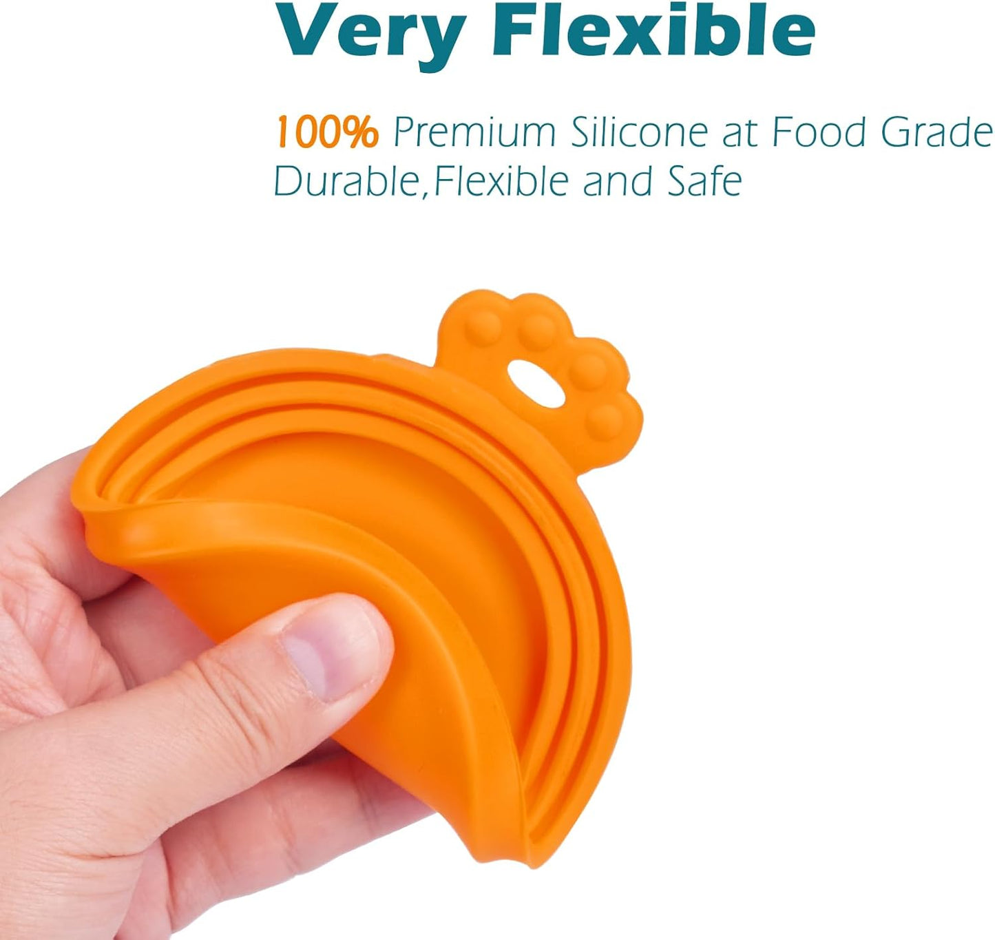 PetBonus 3 Pack Silicone Pet Can Cover Lids, Universal Size for Dog Cat Food, 1 fit 3 Standard Size Can Tops, BPA Free Dishwasher Safe (Blue, Green, Orange)