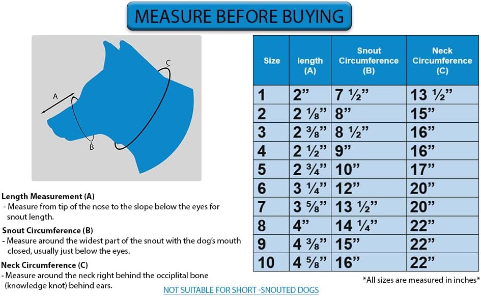 Leather Brothers Italian Basket Dog Muzzle, Adjustable Secure Fit, Comfortable Design, Training and Safety, Averts Biting, Prevents Chewing and Scavenging, Perfect for Grooming - Black, Size 7