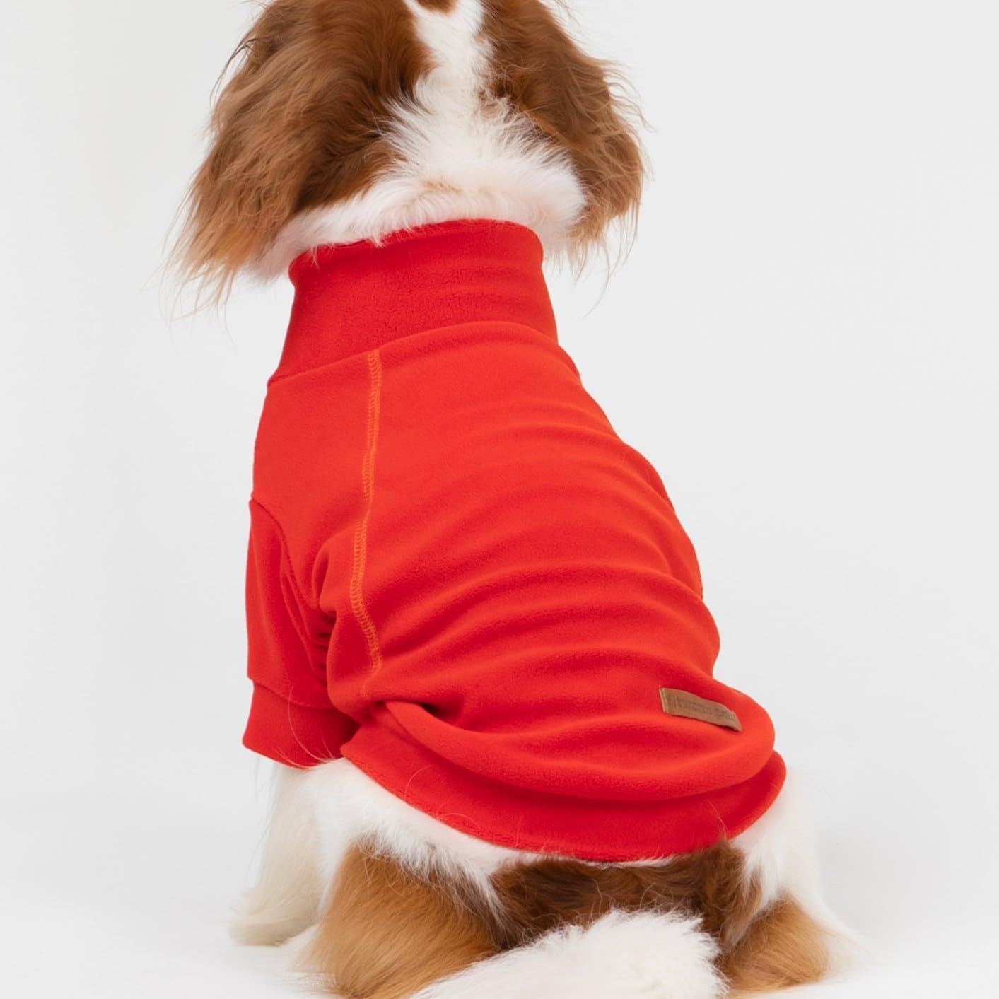 Fitwarm 3 Pack Classic Fleece Dog Sweater, Winter Clothes for Small Dogs Boy Girl, Turtleneck Dog Sweatshirt, Pet Apparel, Orange Red, Royal Blue, Neon Yellow, XS