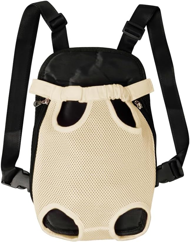 FEimaX Dog Carrier Backpack Pet Legs Out Front Cat Travel Bag, Adjustable Puppy Backpacks Carriers Hands-Free for Small Medium Dogs Cats Hiking Traveling Camping Daily Walking