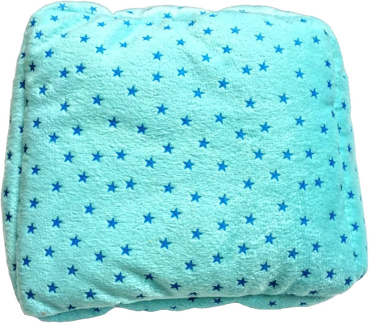 WOWOWMEOW Guinea Pig Cave Bed Small Animals Warm Cage Hanging Bed for Rat, Chinchilla, Hedgehog, Rabbit (L, Star-Blue)