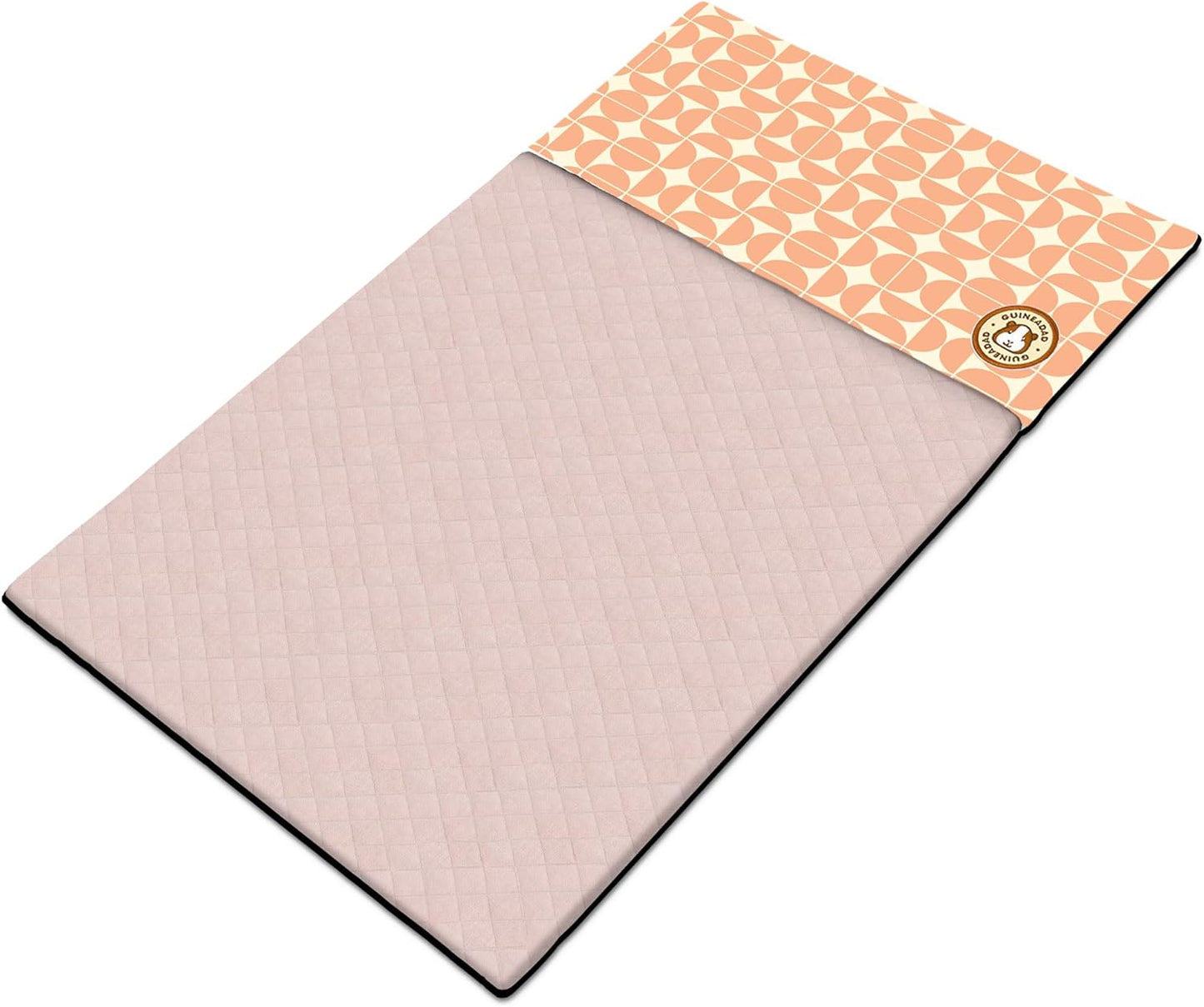 GuineaDad Premium Liner – Fleece Guinea Pig Cage Liner – Ultra-Plush Reusable Fleece Bedding with Waterproof Bottom – Extra Absorbent Liner for 2x4 C&C Cage (Peach Pie)