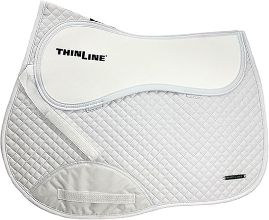 Thinline Cotton Quilted Jumper Durable Breathable Horse Riding Washable Shock-Absorbing no-Slip Thin Equine Saddle Pad - Equestrian Equipment and Accessories