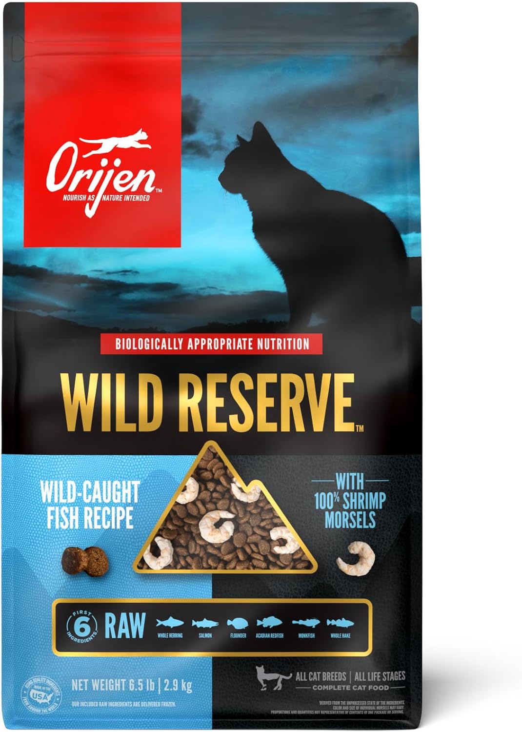 ORIJEN Wild Reserve Dry Cat Food Wild-Caught Fish Recipe 6.5lb Bag
