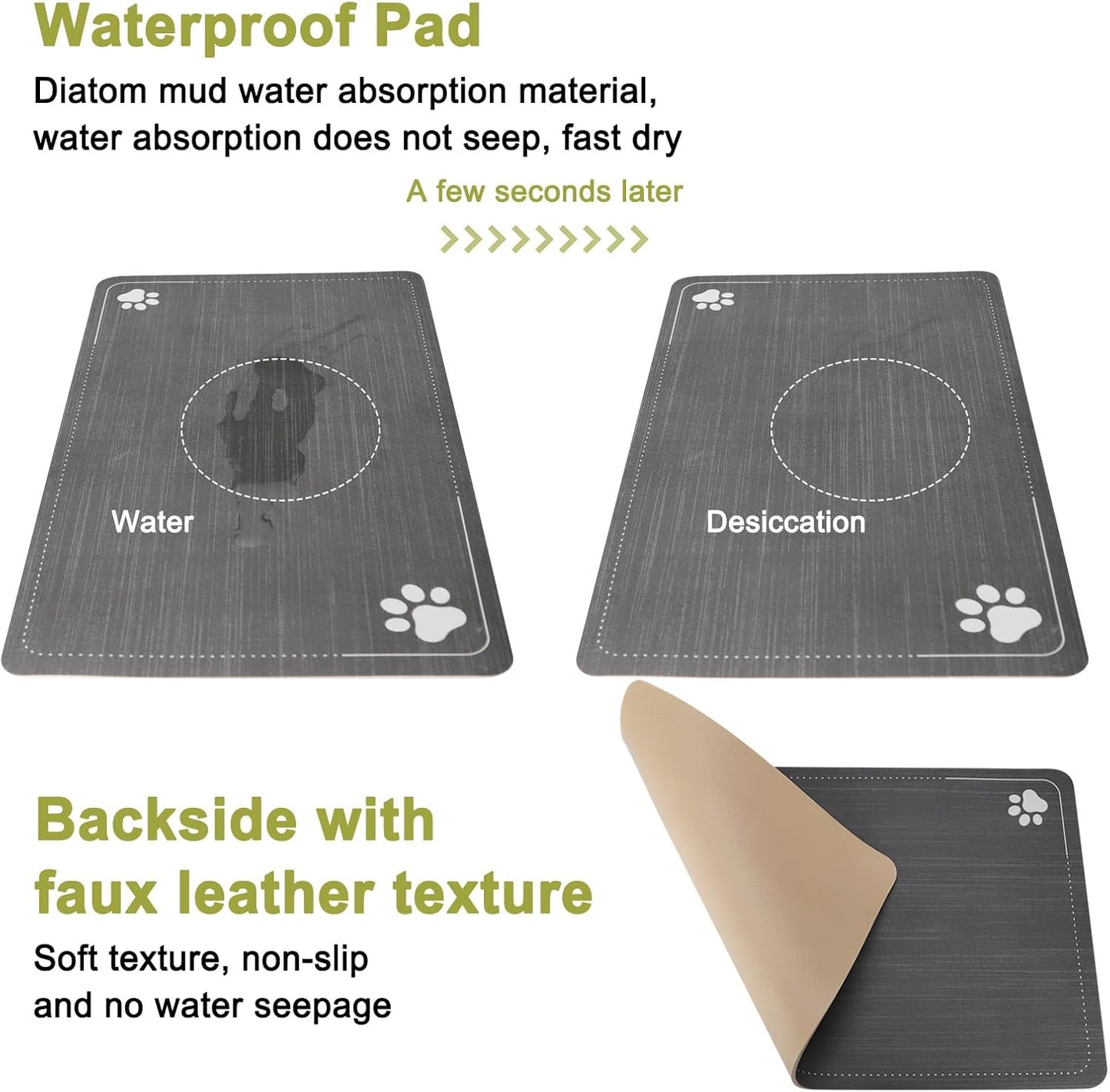 RIZZARI Large Water Dispenser for Dogs: 8L Automatic Stainless Steel Black Gravity Raised Pet Feeder for Pet Dogs Indoor/Outdoor