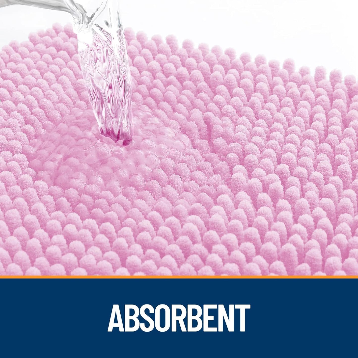 OLANLY Dog Door Mat for Muddy Paws 30x20, Absorbs Moisture and Dirt, Absorbent Non-Slip Washable Doormat, Quick Dry Chenille Mud Mat for Dogs, Entry Indoor Entryway Carpet for Inside Floor, Pink