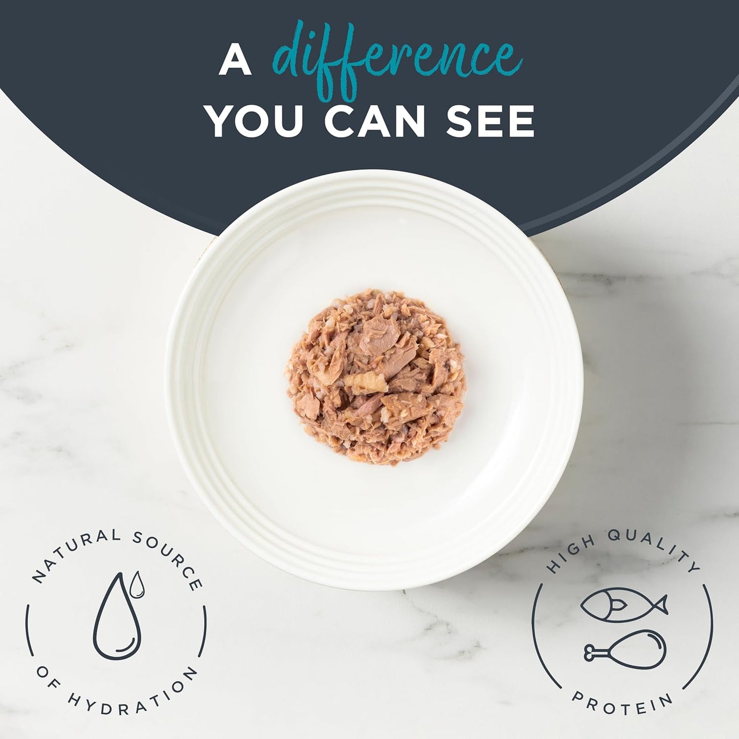 Reveal Natural Wet Cat Food, 24 Count, Grain Free, Limited Ingredient Canned Food for Cats, Tuna with Sea Bream in Broth, 2.47 oz Cans