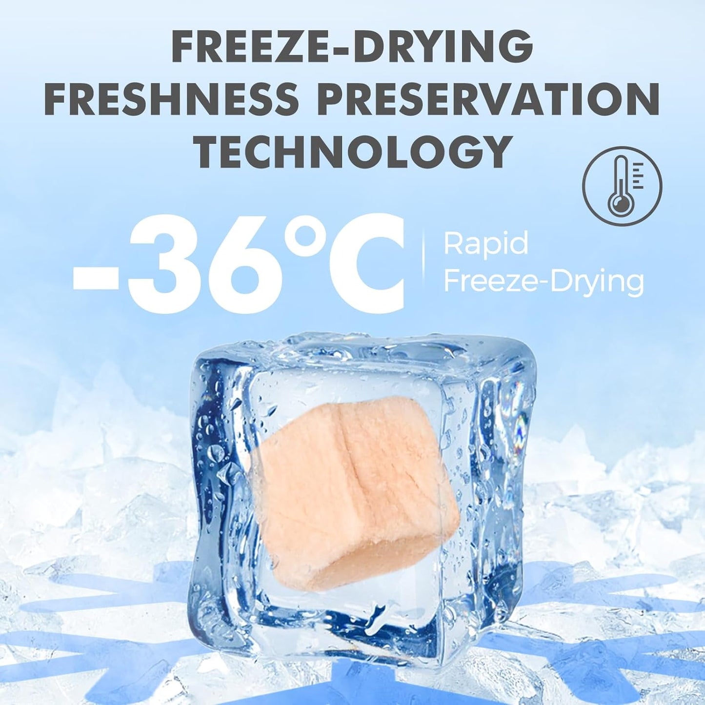 Freeze Dried Cats & Dogs Raw Treats, All Natural Single Ingredient Chicken Breast, High Protein Healthy Pet Training Treats or Food Topper, 6 oz