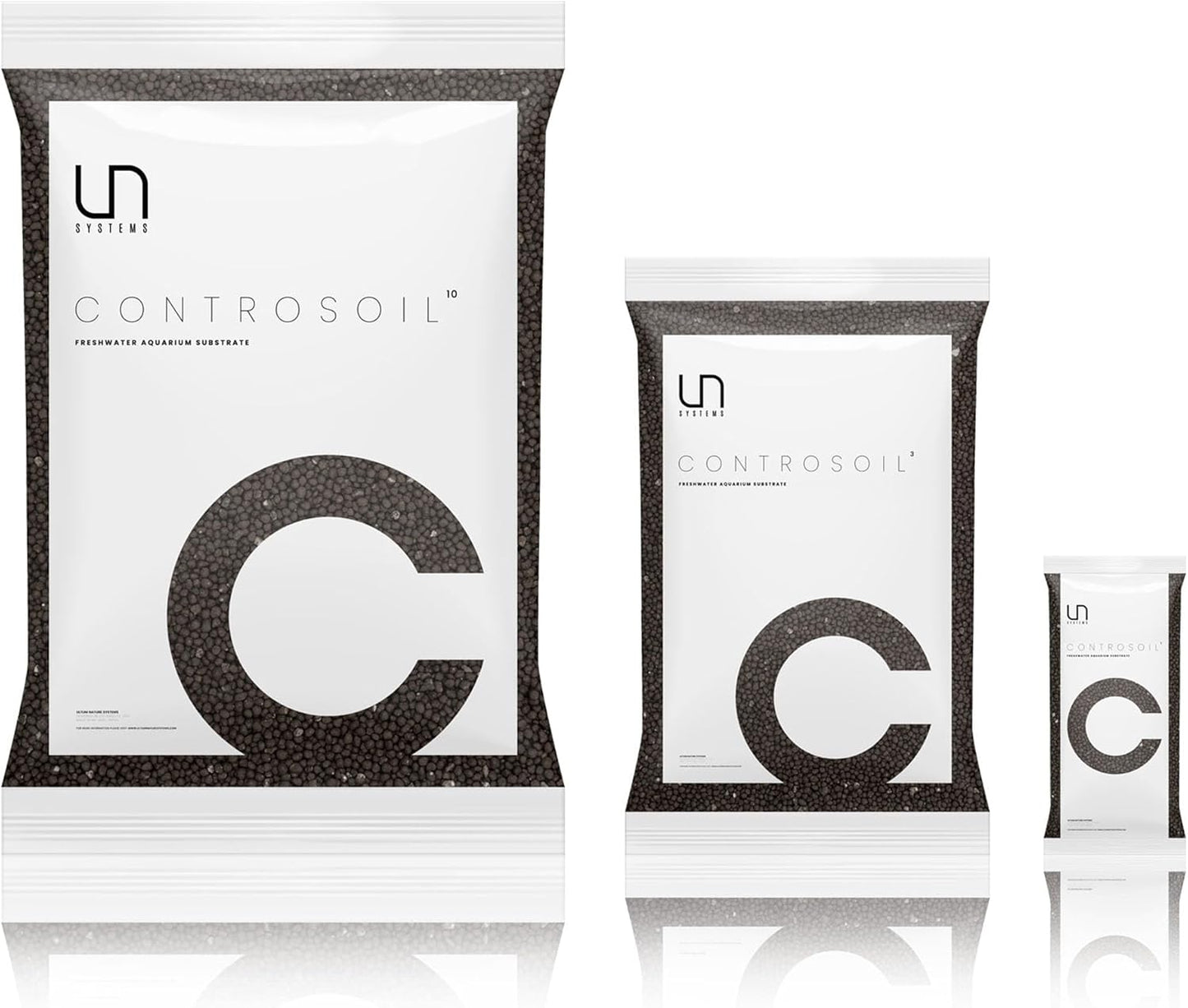 Ultum Nature Systems Controsoil - Freshwater Aqua Soil Substrate for Fish, Shrimp, Live Plant Propagation and Aquascaping - 6.8pH Low Ammonia, Volcanic Ash - Black, Extra Fine (3 Liter | 6LB)