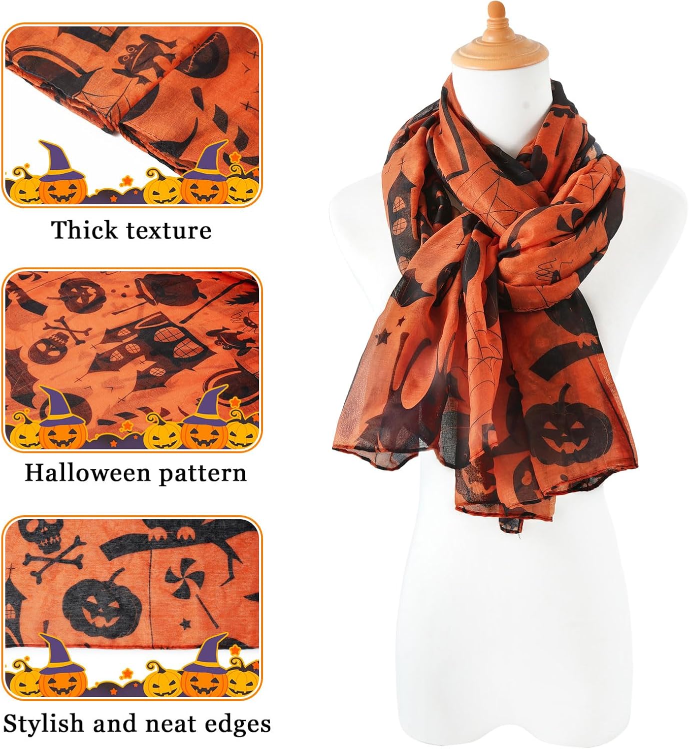 E-Clover Fashion Scarf for Women Lightweight Scarves Shawl Wrap for Spring/Summer Winter