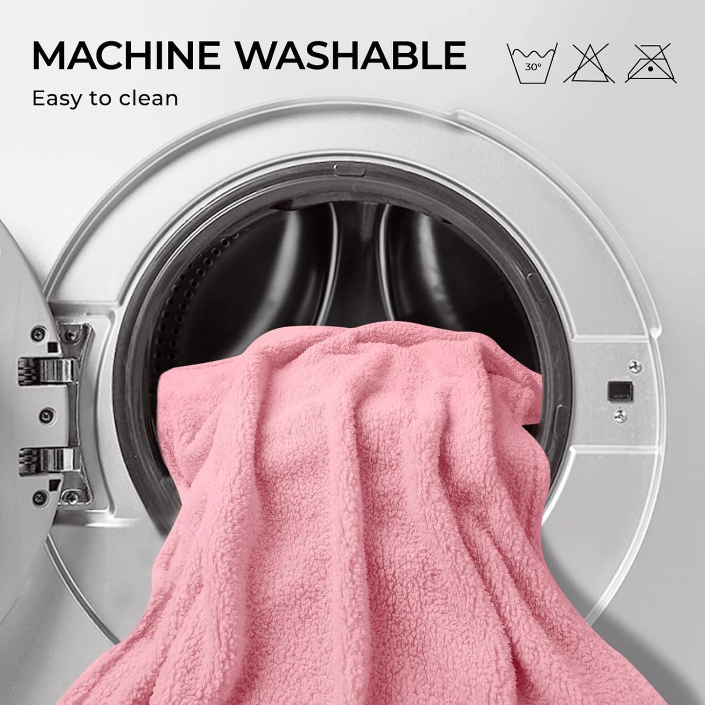 Luciphia 1 Pack 3 Calming Dog Blanket Fluffy Premium Fleece Pet Blankets Soft Sherpa Throw for Dogs Puppy Cat Pink Large (41" x31")