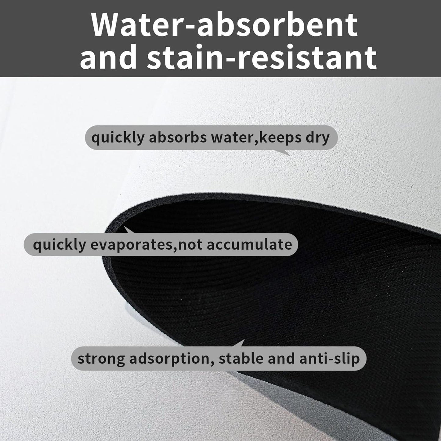 Flower Berries Dog Food Mat Absorbent Bowl Mats No Stains Quick Dry Waterproof Pet Cat Placemats for Food and Water, 30x45cm