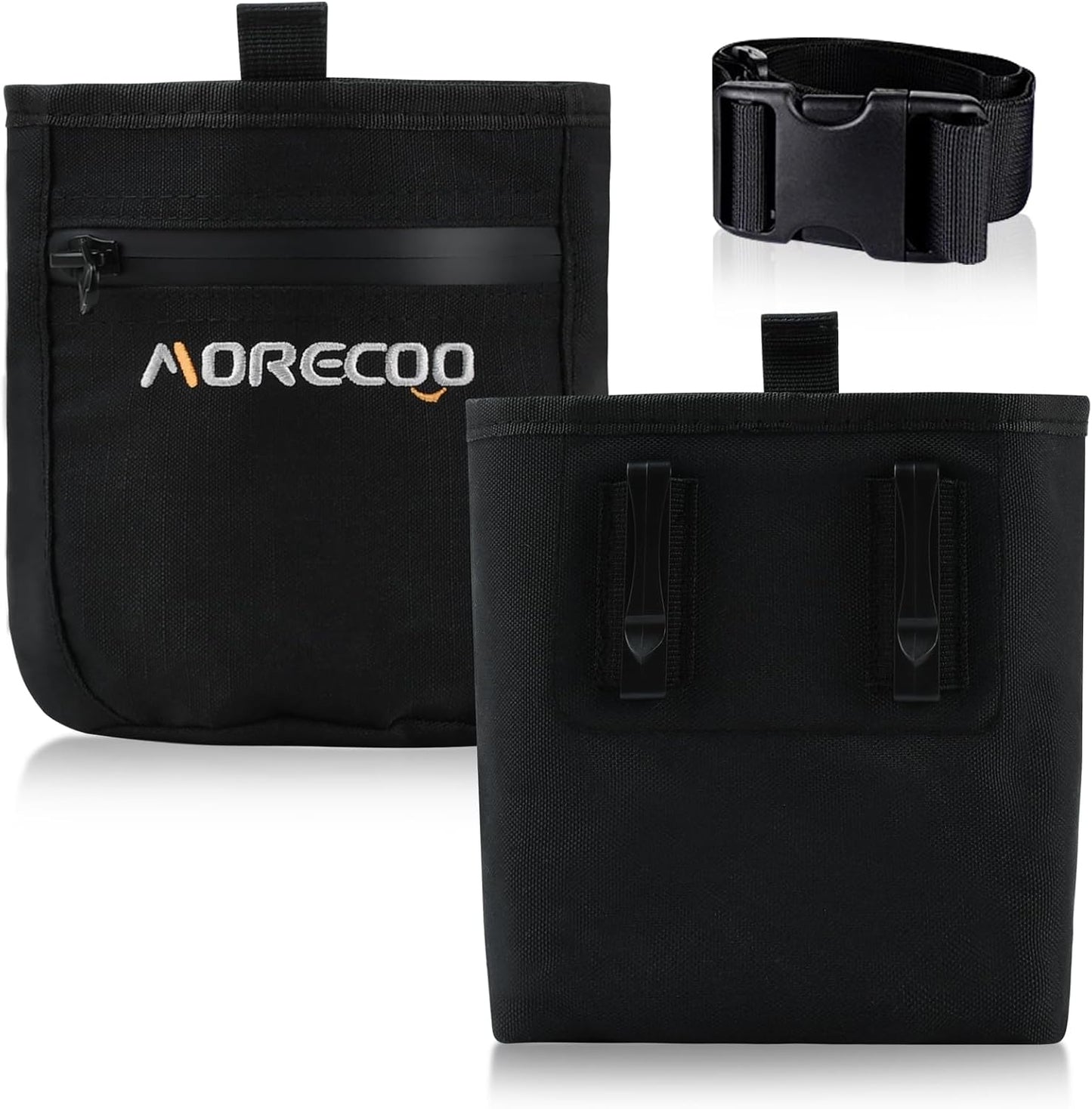 SZO Dog Treat Pouch with Magnetic Closure, Treat Pouches for Pet Training, Dog Training Treat Bag with Belt 3 Ways to Wear Dog Treat Carrie,Hands-Free Training - Black