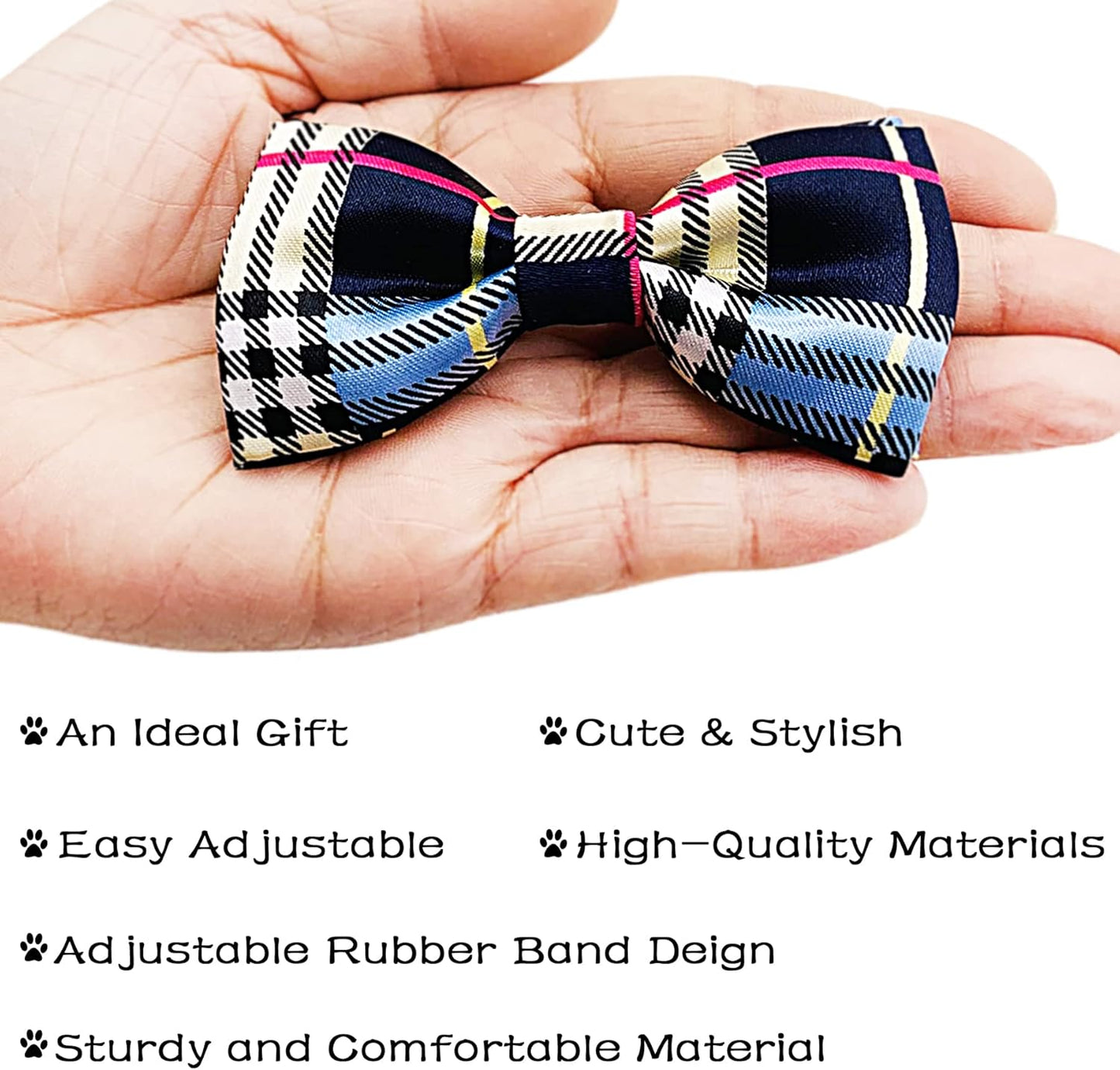 PET SHOW Pet Small Dogs Collar Embellishment Attachment Bow Ties Puppies Cats Collar Charms Accessories Slides Bowties for Birthday Wedding Parties Assorted A Style Assorted B Styles Pack of 5