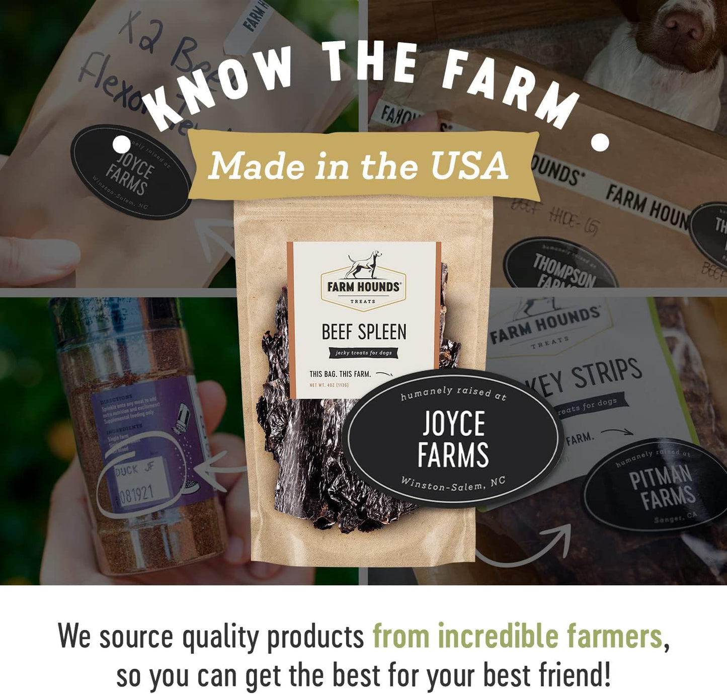 Farm Hounds - Beef Spleen - Premium Natural Beef Spleen Jerky For Dogs - Made From 100% Humanely Raised Cattle - Organ Treat - Great For Training & Treats - No Added Fillers - Made in USA -4oz -2 Pack