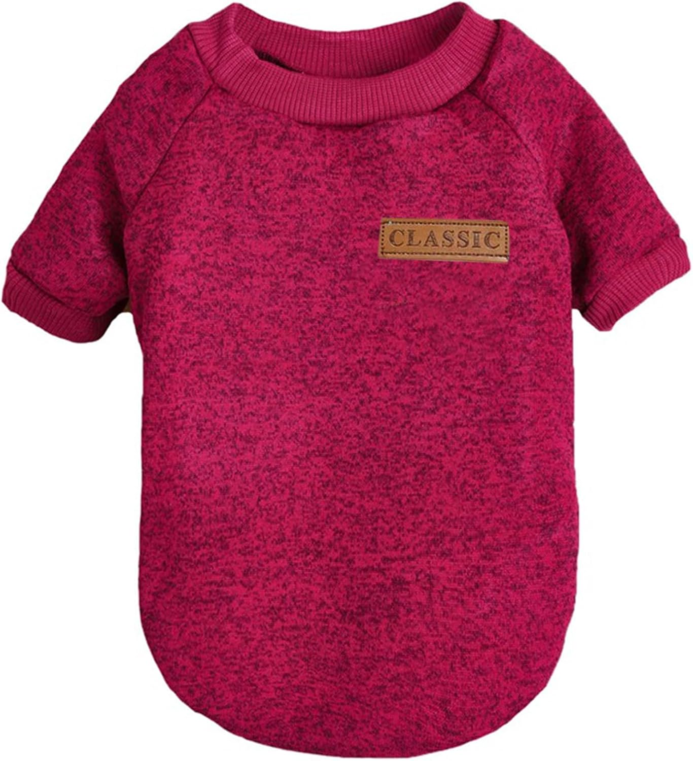 Jecikelon Dog Clothes Dogs Sweater Soft Puppies Clothing Winter Puppy Sweaters Warm Outfit for Dogs Small XXS XS Cat Apparel (Wine red, XS)