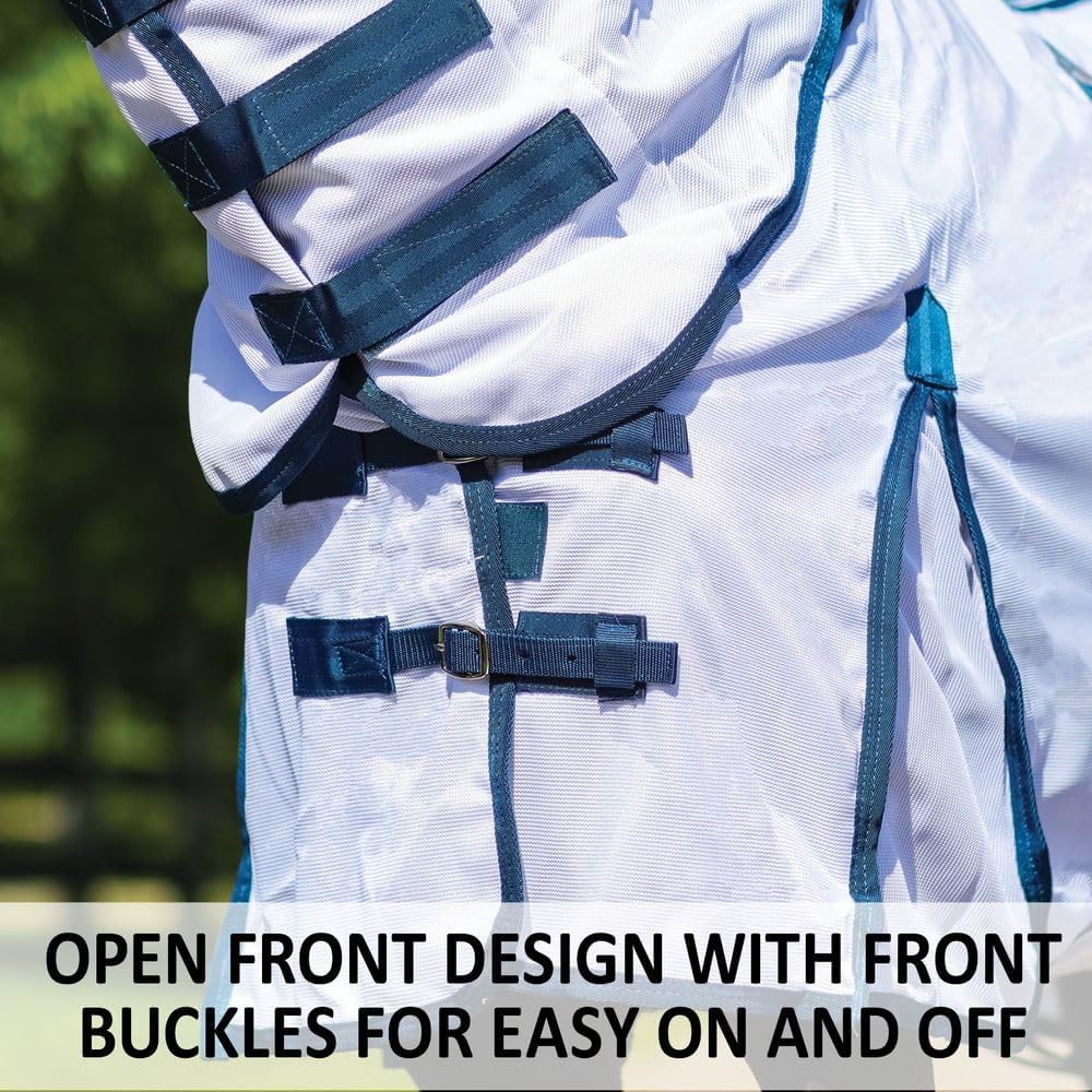 Schneiders Soft Interlock Mesh II Horse Fly Sheets | Superior UV & Insect Protection | Versatile Euro Fit Option | Reflective Safety Design