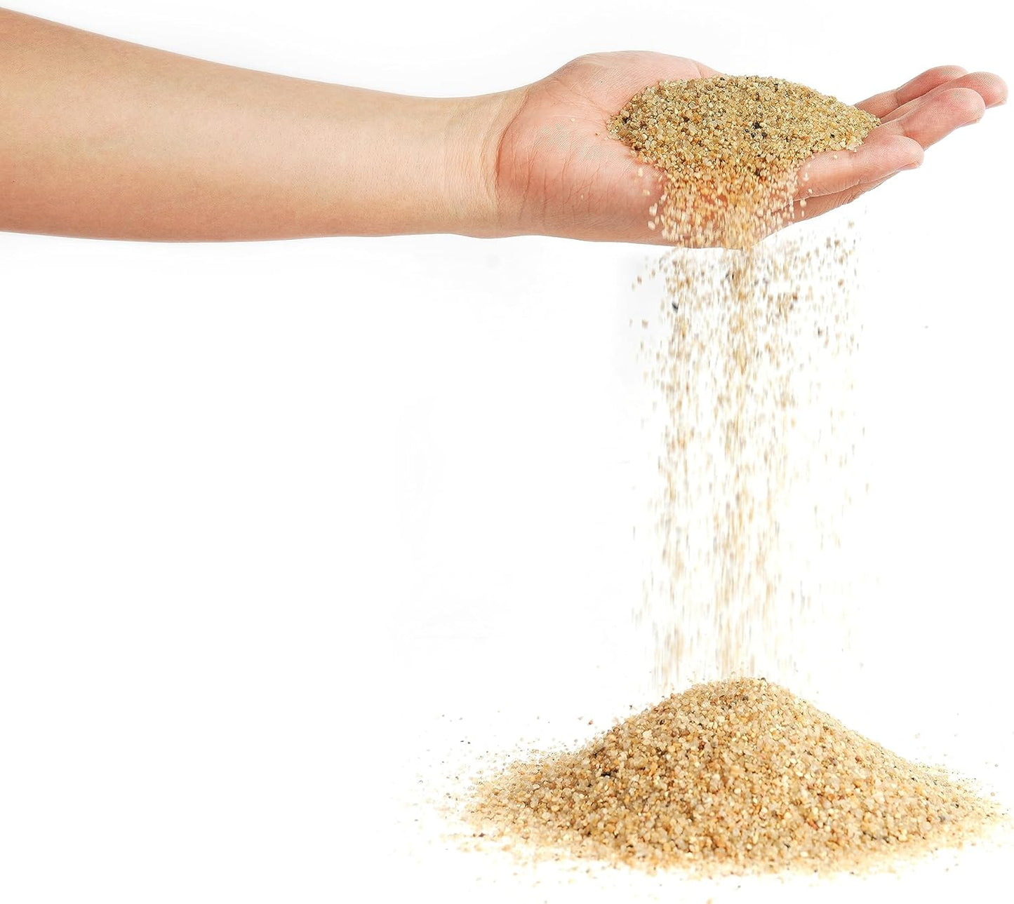 LANDEN Namale Aquarium Sand 44 lbs(12L), Super Natural for Aquarium Landscaping, Cosmetic Sand for Plant Tank, Fine Grain Natural Color River Sand for Freshwater or Blackwater Biotope Tank