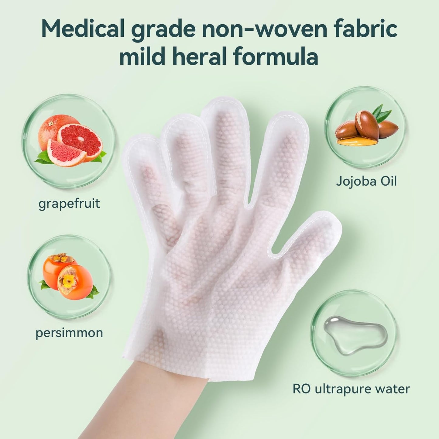 WLP Pet Glove Wipes for Dogs & Cats, Cleaning Deodorizing Hypoallergenic Hydrating Grooming Wipes, Individually Wrapped, Enriched with Aloe & Jojoba Oil for Daily Care, Traveling (24 PCS)